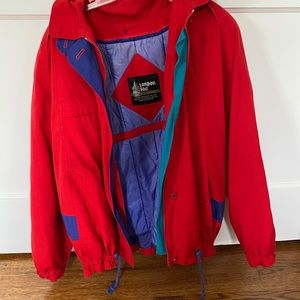 Vintage Red and Blue Windbreaker Jacket